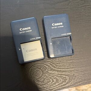 Canon Battery Chargers in Dark Blue - Twin Set